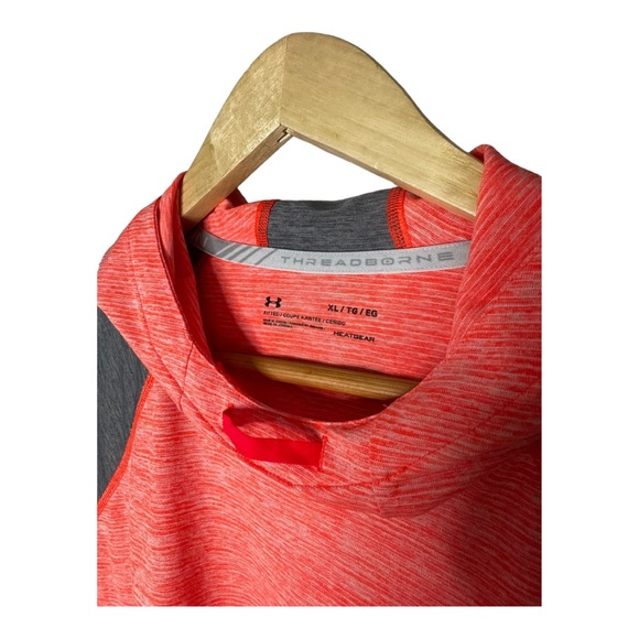 2 UNDER ARMOUR XL Fitted Threadborne Running Tops Work Out Active FREE SHIPPING - Picture 6 of 8